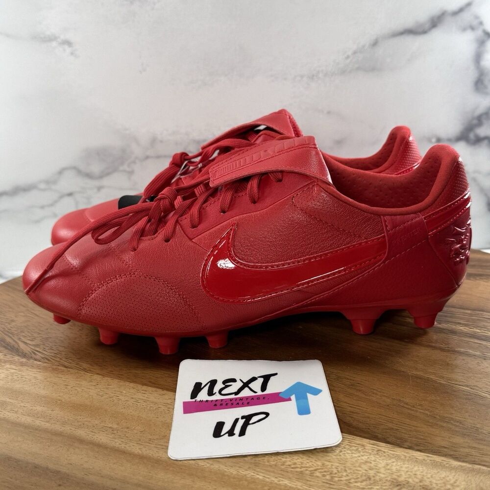 Mens size 8-Nike Premier 3 FG Fire Triple Red Soccer Cleats HM0265-600 nby